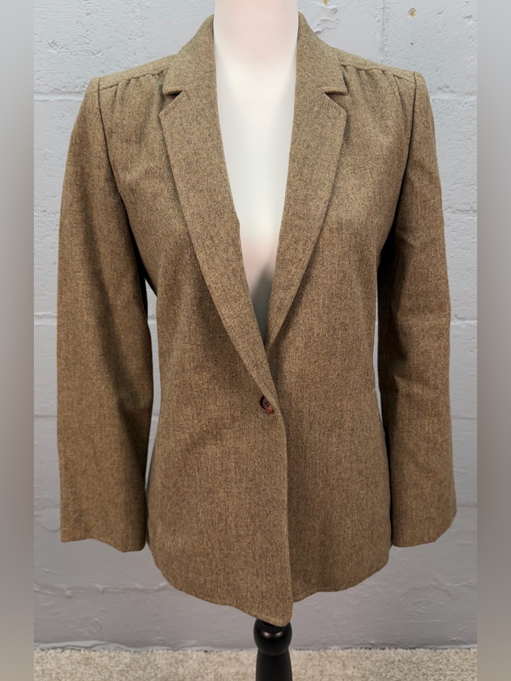 Vintage Miss Pendleton Women's 100% Pure Virgin Wool Single Button Blazer